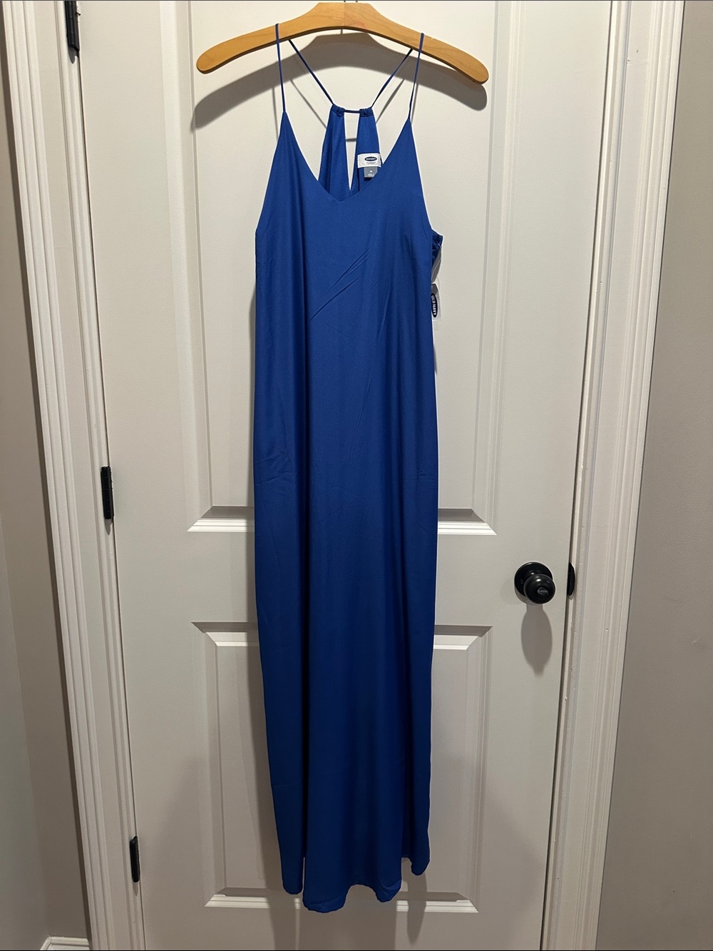 Old Navy Royal Blue Maxi Slip Dress with Strappy Back